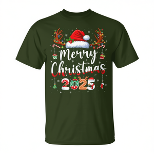 Joyeux Noël 2025 T-shirt assorti pour la famille Vêtements de Noël pour les fêtes - Product Image 2