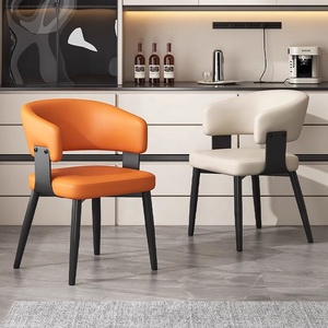 2025 SGJJ Home Furniture Esentl Modern Design <strong>Dining</strong> <strong>Chair</strong> <strong>with</strong> Soft Leather Fabric Cushions and <strong>Metal</strong> <strong>Legs</strong> - Product Image 2