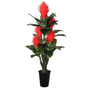 Grande fleur de simulation avancée verte d'intérieur tête porte-bonheur <span class=keywords><strong>fausse</strong></span> plante décorative fleurs <span class=keywords><strong>tombantes</strong></span> <span class=keywords><strong>plantes</strong></span> artificielles verdure - Product Image 5