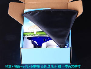 <span class=keywords><strong>Flauta</strong></span> de cerámica de doce agujeros con llave en C de <span class=keywords><strong>tenor</strong></span>: un instrumento musical chino tradicional - Product Image 6