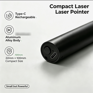 Puntero láser verde recargable tipo C, indicador láser de punto verde portátil de aluminio para enseñanza de golf <1mW - Product Image 3