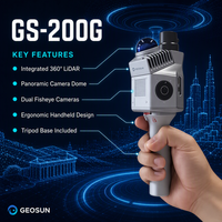 Scanner LiDAR portable GEOSUN GS-200G, batterie 11600 mAh, 2h d'autonomie, haute précision, stable, cartographie 3D à couverture complète
