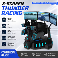 Simulador de Carreras de Fórmula 1 VR, Experiencia de Carreras de Autos 9D con Movimiento Completo en Interiores, Metálico