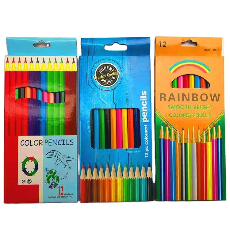 Nouveaux produits crayons de couleur les plus populaires pour le bureau et l'école