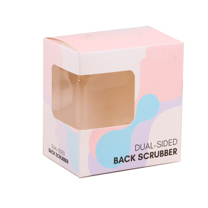 Caja de Embalaje para Esponjas Cosméticas con Diseño de Oso Adorable, Caja de Cartón Rígido con Ventana Transparente, Impresión a Cuatro Colores, Reciclable - Product Image 4