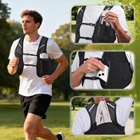 Stock 10L Gilet de course à pied ultra-léger de grande capacité Sac à dos d'hydratation pour le cyclisme la randonnée le marathon