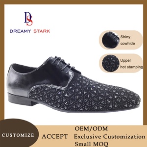 Chaussures de mariage pour hommes personnalisées, style slip-on, automne, luxe léger, confort, chaussures formelles, cuir de vachette véritable de haute qualité et durable - Product Image 2