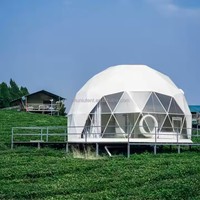 Nouvelle tente sphérique étanche extérieure double couche étanche PVC yourte dôme tente de glamping pour les centres de villégiature