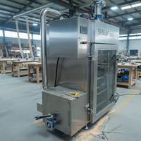 Four à fumage en acier inoxydable, machine de transformation de la viande de bœuf, fumoir commercial pour saucisses