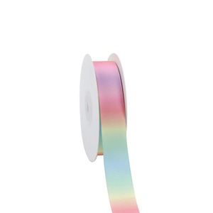 Custom Double Face Luxury Satin <b>Ribbon</b> 20mm Wide Organza Material Washable Durable Rainbow Color for Crafting and Decorations - Product Image 6