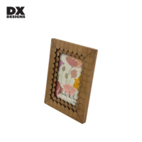 Marco de fotos de MDF marrón estilo valla de piquete rústico para decoración del hogar y regalo novedoso, Varios tamaños disponibles (4x6/5x7/6x8/8x10 pulgadas)
