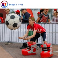Bottes de Football Géantes Gonflables en PVC pour Enfants et Adultes, Jeu de Sport Ludique en Plein Air pour le Renforcement d'Équipe