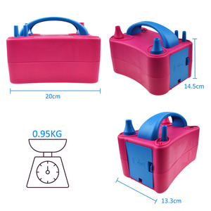 مضخة هواء خارجية للبالونات، مضخة كهربائية محمولة أوتوماتيكية بفوهة مزدوجة مع أدوات ربط لبالونات أعياد الميلاد والحفلات - Product Image 4