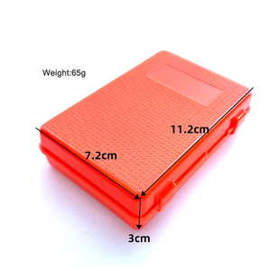 Petite boîte de pêche à la mouche en mousse fendue de couleur <span class=keywords><strong>orange</strong></span> en deux tailles (B01) - Product Image 4