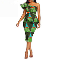 Robe africaine imprimée pour femme en microfibre de coton, technique de tissage, 120 g/m², poids moyen, motif brossé doux, antistatique, OEM - Grande Vente