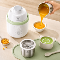 Robot de Cocina Eléctrico de Acero Inoxidable para Bebés, Vaporizador, Licuadora, Procesador de Alimentos en un Solo Paso, Triturador de Purés, Máquina Inteligente Automática para Bebés de Todas las Etapas
