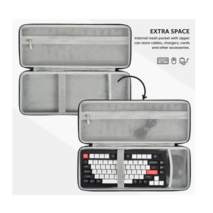 Étui en EVA étanche et antichoc pour clavier sans fil <span class=keywords><strong>Logitech</strong></span> <span class=keywords><strong>MX</strong></span> <span class=keywords><strong>Keys</strong></span> <span class=keywords><strong>Mini</strong></span> avec rétroéclairage, taille personnalisée - Product Image 3