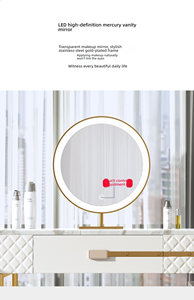 Tocador Italiano <span class=keywords><strong>de</strong></span> Lujo con <span class=keywords><strong>Espejo</strong></span> LED, Tocador <span class=keywords><strong>de</strong></span> Madera Blanco con Silla y Cajones para Dormitorio - Product Image 6