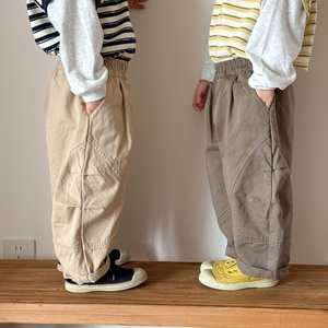 <span class=keywords><strong>Pantalon</strong></span> décontracté coréen pour enfants, en pur coton, coupe ample, taille élastique incurvée, pour garçons et filles, long, automne-printemps 2026, nouveauté - Product Image 3