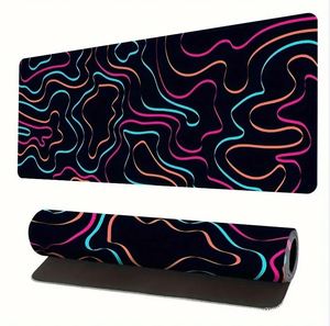 Custom Eco-Friendly Natural Rubber & Recycled PET Gaming Mouse <b>Pad</b>-Water Resistant <b>Scratch</b> Proof Topographic Map Design - Product Image 1