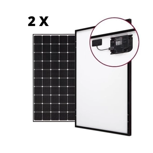 Panneau solaire Loom Solar 390 Watt demi-cellule N-Type sur réseau 230 Volts AC Monocristallin (Pack de 2) 230V AC Monocristallin 780W Solaire - Product Image 3