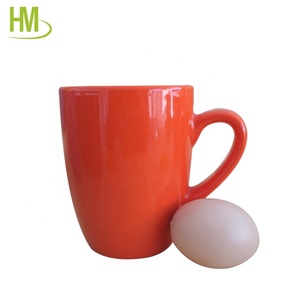 Giá Rẻ Trống Rắn Tráng Men Màu Xanh Đỏ Màu <span class=keywords><strong>Mug</strong></span> 12Oz Cốc Cà Phê Gốm - Product Image 2