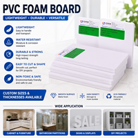 Panneau en mousse PVC haute densité imperméable, feuille de mousse PVC pour la fabrication de meubles d'intérieur et d'affichages publicitaires