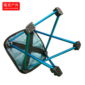 Многоцветный удобный Открытый Пикник Портативный Сверхлегкий складной компактный складной стул с алюминиевым карманом - Product Image 4