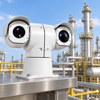 Caméra de sécurité périmétrique CMOS à vision nocturne grand angle thermique pour système de surveillance à longue portée des réservoirs de pétrole