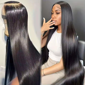 13x6 glueless HD ren phía trước Tóc Giả Việt Nguyên tóc giả tóc con người tóc ren phía trước Trinh Nữ lớp biểu bì phù hợp tóc xương thẳng tóc giả - Product Image 2