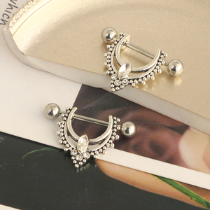 Anneaux de téton 14G en acier inoxydable, Piercings de téton pour femmes, Piercings de langue barbell CZ, Bijoux de piercing pour femmes - Product Image 6