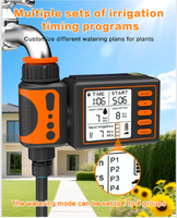 Programmateur d'arrosage de jardin FUJIN avec écran LCD, minuterie d'arrosage électronique automatique, contrôleur d'irrigation plug-and-play FJKM004C-2