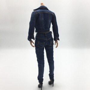 Scarpe con tacco alto in scala 1/6 giacca di Jeans e gilet di Jeans per Action figure da 12 \" - Product Image 2