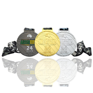 Trofeo y medallas de copa de fútbol de aleación de zinc deportivo con logotipo personalizado de fabricación OEM - Product Image 3