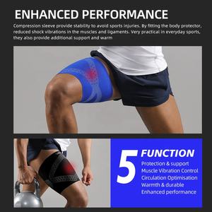 VBOSi 3287 3D Tricoté Cuisse Brace Compression Support pour Football Sports Gym Formation Respirant Muscle Strain Sleeve pour la Course - Product Image 5