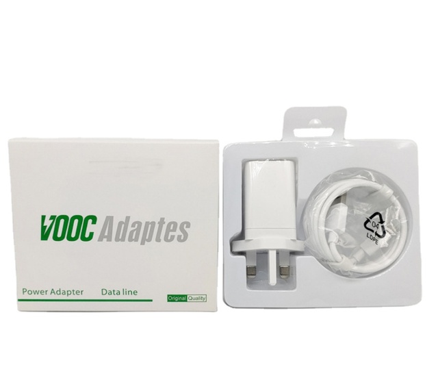 5V4A Vooc Flash Charger UK Plug for OPPO Fast Charging