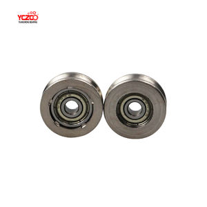 Roues à rainures <span class=keywords><strong>en</strong></span> U <span class=keywords><strong>de</strong></span> diamètre 14 mm <span class=keywords><strong>en</strong></span> <span class=keywords><strong>acier</strong></span> inoxydable - Product Image 4