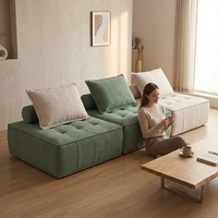 Langlebiges Chenille-Stoff-Schwamm-Ecksofa Umweltfreundlich Vakuumversiegelt Tiefer Sitzkomfort Moderner Stil Hotel Freizeit