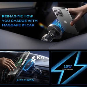 LISEN 2026 Nouveau support magnétique pour téléphone <span class=keywords><strong>de</strong></span> voiture 15W avec <span class=keywords><strong>charge</strong></span> rapide sans fil pour grille d'aération, compatible iPhone 17 16 15 14 Pro Max - Product Image 6