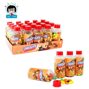 Caramelos crujientes personalizados al por mayor en tarro, minichocolate en embalaje de colores mezclados para niños
