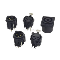 Connecteur XLR Caron à trois cœurs jambe droite jambe pliée Microphone Audio multifonctionnel Console de mixage-accessoires de connecteur