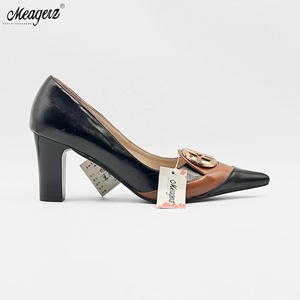 NUOVO IN STOCK Scarpe da Donna con Tacco Grosso, Tacco Alto, Punta Affusolata, Multicolore, Slip-On, Eleganti e Professionali per Ufficio - Product Image 2