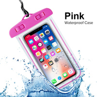 Prix usine sous-marin lumineux étanche téléphone pochette sac housse pour iphone téléphone portable sac sec pvc étanche téléphone sacs