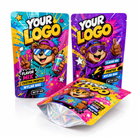 Sachet Mylar Personnalisé ZA Pack 3,5g, Pochette Autoportante Imprimée Colorée pour Snacks et Bonbons avec Fermeture Zip Refermable