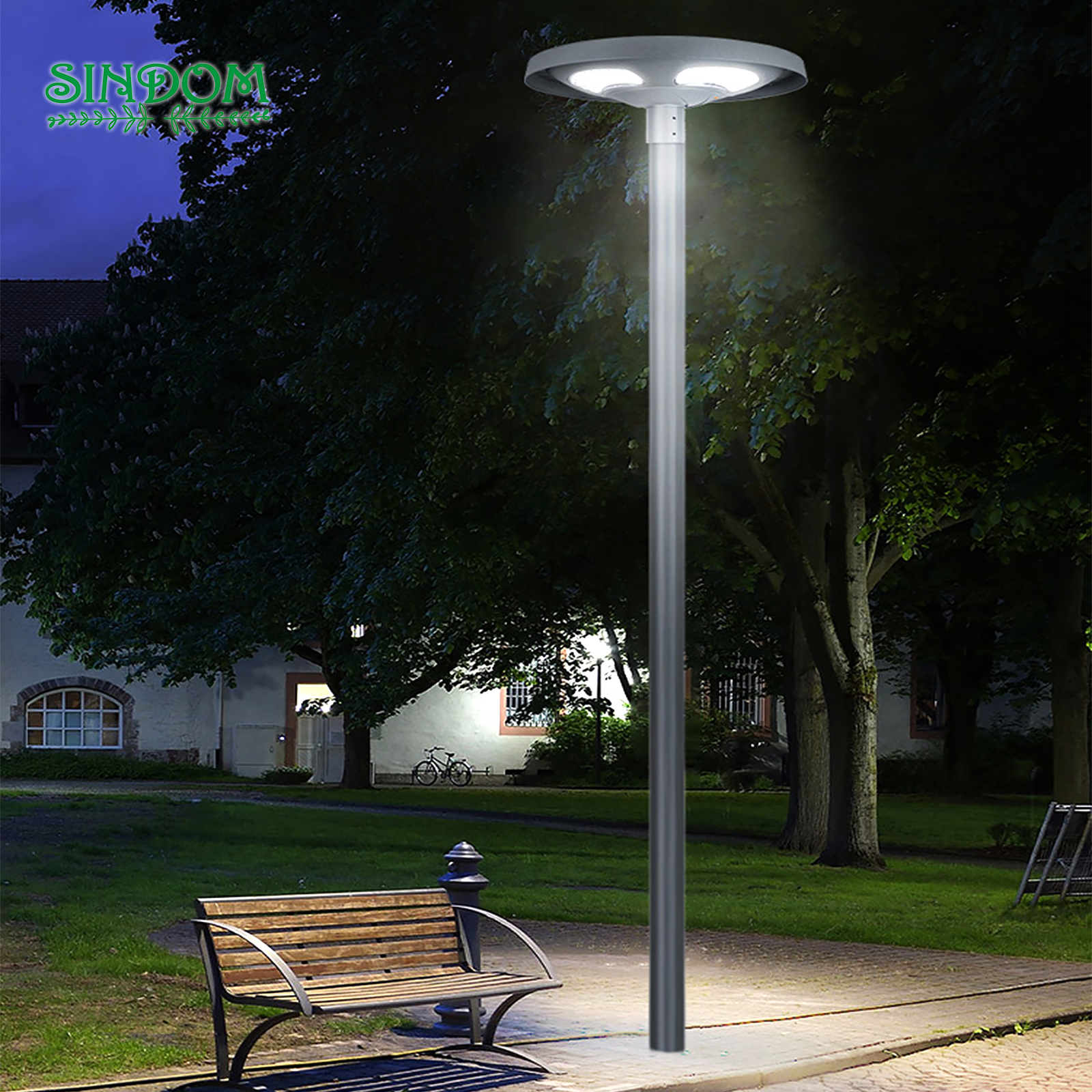 Sindom SL-003 Outdoor Landscape Garden Lighting Solar Battery Powered LED IP65 Waterproof Aluminum Courtyard Lights 3-Year