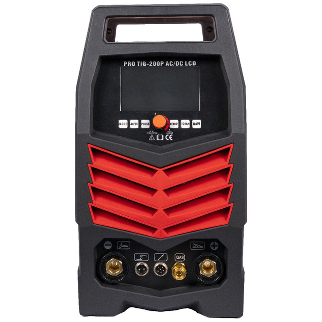 AC/DC TIG 200 V  LCD Screen  Pulse HF AC Balance  with 9 Memory  High Frequency Inverter IGBT  Digital Control  Welding Machine