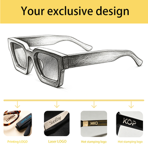 <span class=keywords><strong>Gafas</strong></span> <span class=keywords><strong>de</strong></span> <span class=keywords><strong>Sol</strong></span> <span class=keywords><strong>de</strong></span> Diseñador con Logo Personalizado Estilo Vintage Retro para Hombre y Mujer con Montura Rectangular Naranja <span class=keywords><strong>de</strong></span> Marca a la Moda - Product Image 4