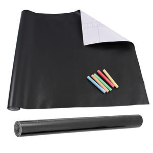 FOSKA-Décalcomanie en Vinyle Auto-Adhésif de 18x79 Pouces, 5 Craies de Couleur, Accessoires de Classe de Haute Qualité, Tableaux Noirs pour Enfants - Product Image 1