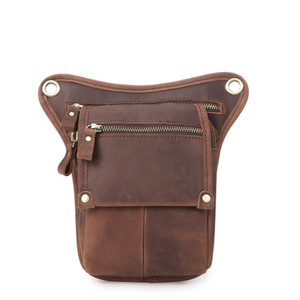 Vintage <span class=keywords><strong>En</strong></span> <span class=keywords><strong>Cuir</strong></span> véritable Sac <span class=keywords><strong>Banane</strong></span> Pour Les Hommes <span class=keywords><strong>En</strong></span> Cours D'exécution Ceinture Petit Étui Pour Téléphone - Product Image 2