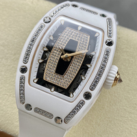 Montre mécanique pour homme, édition Billionaire Ticket RM07-01, cadran en onyx noir, lunette entièrement sertie de diamants, très demandée.